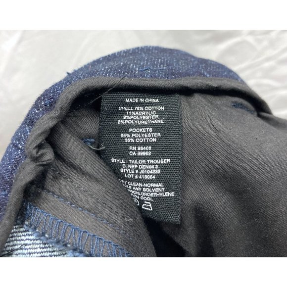 Theory Stretch Denim Tailored Trousers 2 - Picture 4 of 4